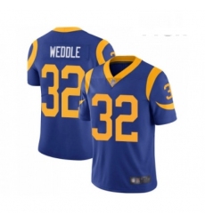 Men Los Angeles Rams 32 Eric Weddle Royal Blue Alternate Vapor Untouchable Limited Player Football Jersey