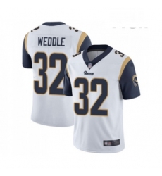Men Los Angeles Rams 32 Eric Weddle White Vapor Untouchable Limited Player Football Jersey