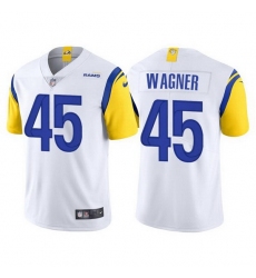 Men Los Angeles Rams 45 Bobby Wagner White Vapor Untouchable Limited Stitched Football jersey