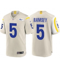 Men Los Angeles Rams #5 Jalen Ramsey Bone Stitched Football Limited Jersey