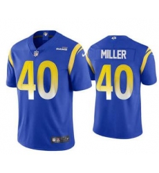 Men Los Angeles Rams Von Miller 40 Blue Stitched NFL Jersey