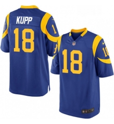 Men Nike Los Angeles Rams 18 Cooper Kupp Game Royal Blue Alternate NFL Jersey
