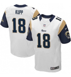 Men Nike Los Angeles Rams 18 Cooper Kupp White Vapor Untouchable Elite Player NFL Jersey