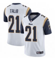 Men Nike Los Angeles Rams 21 Aqib Talib White Vapor Untouchable Limited Player NFL Jersey