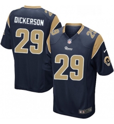 Men Nike Los Angeles Rams 29 Eric Dickerson Game Navy Blue Team Color NFL Jersey