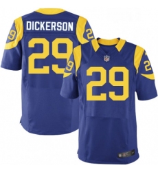 Men Nike Los Angeles Rams 29 Eric Dickerson Royal Blue Alternate Vapor Untouchable Elite Player NFL Jersey