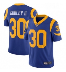 Men Nike Los Angeles Rams 30 Todd Gurley Royal Blue Alternate Vapor Untouchable Limited Player NFL Jersey