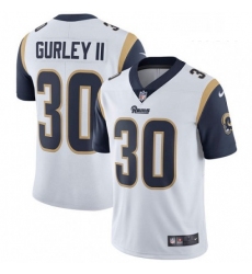 Men Nike Los Angeles Rams 30 Todd Gurley White Vapor Untouchable Limited Player NFL Jersey