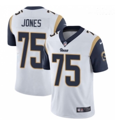 Men Nike Los Angeles Rams #75 Deacon Jones White Vapor Untouchable Limited Player NFL Jersey
