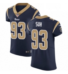 Men Nike Los Angeles Rams 93 Ndamukong Suh Navy Blue Team Color Vapor Untouchable Elite Player NFL Jersey