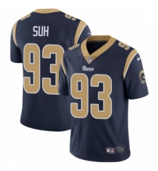 Men Nike Los Angeles Rams 93 Ndamukong Suh Navy Blue Team Color Vapor Untouchable Limited Player NFL Jersey