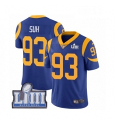 Men Nike Los Angeles Rams 93 Ndamukong Suh Royal Blue Alternate Vapor Untouchable Limited P