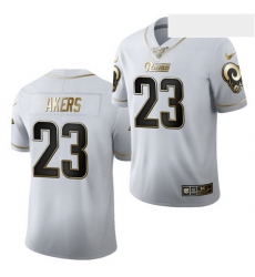 Men Nike Rams 23 Cam Akers Draft Gold Edition Limtited Jersey