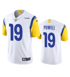 Men's Los Angeles Rams #19 Brandon Powell White Vapor Untouchable Limited Stitched Football Jersey