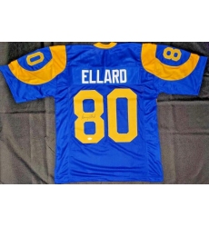 Men's Rams #80 Henry Ellard Blue NFL Throwback Jersey