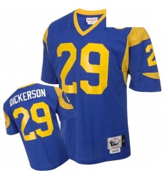 Mitchell and Ness Los Angeles Rams 29 Eric Dickerson Authentic Blue Throwback NFL Jersey