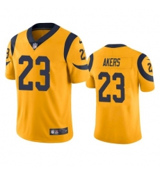 Nike Los Angeles Rams 23 Cam Akers Gold Men Stitched NFL Limited Rush Jersey