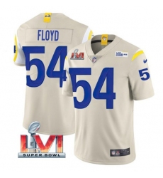 Nike Los Angeles Rams 54 Leonard Floyd Bone 2022 Super Bowl LVI Vapor Limited Jersey