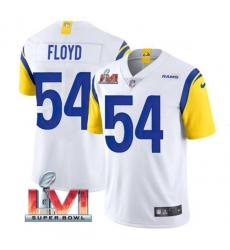Nike Los Angeles Rams 54 Leonard Floyd White 2022 Super Bowl LVI Vapor Limited Jersey