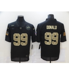 Nike Los Angeles Rams 99 Aaron Donald Black Camo 2020 Salute To Service Limited Jersey