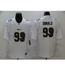 Nike Los Angeles Rams 99 Aaron Donald White Shadow Logo Limited Jersey