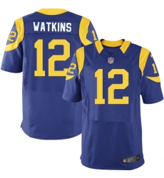 Nike Rams #12 Sammy Watkins Royal Blue Alternate Mens Stitched NFL Elite Jersey