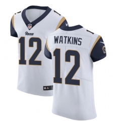 Nike Rams #12 Sammy Watkins White Mens Stitched NFL Vapor Untouchable Elite Jersey