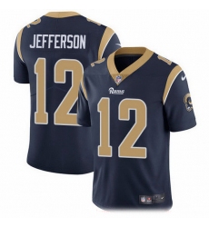 Nike Rams 12 Van Jefferson Navy Blue Team Color Men Stitched NFL Vapor Untouchable Limited Jersey
