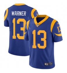 Nike Rams #13 Kurt Warner Royal Blue Alternate Mens Stitched NFL Vapor Untouchable Limited Jersey