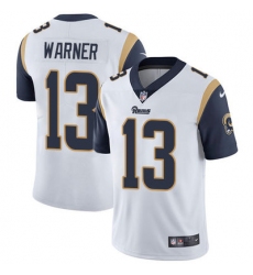 Nike Rams #13 Kurt Warner White Mens Stitched NFL Vapor Untouchable Limited Jersey