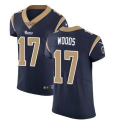 Nike Rams #17 Robert Woods Navy Blue Team Color Mens Stitched NFL Vapor Untouchable Elite Jersey