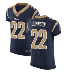 Nike Rams #22 Trumaine Johnson Navy Blue Team Color Mens Stitched NFL Vapor Untouchable Elite Jersey