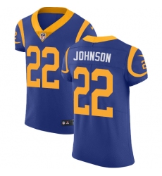 Nike Rams #22 Trumaine Johnson Royal Blue Alternate Mens Stitched NFL Vapor Untouchable Elite Jersey