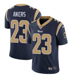 Nike Rams 23 Cam Akers Navy Blue Team Color Men Stitched NFL Vapor Untouchable Limited Jersey