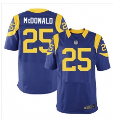 Nike Rams #25 T J McDonald Royal Blue Alternate Mens Stitched NFL Elite Jersey