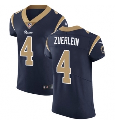 Nike Rams #4 Greg Zuerlein Navy Blue Team Color Mens Stitched NFL Vapor Untouchable Elite Jersey