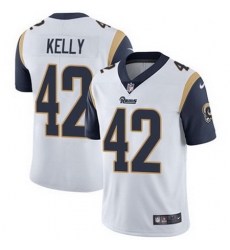 Nike Rams #42 John Kelly White Mens Stitched NFL Vapor Untouchable Limited Jersey