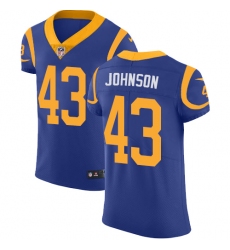 Nike Rams #43 John Johnson Royal Blue Alternate Mens Stitched NFL Vapor Untouchable Elite Jersey