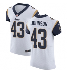 Nike Rams #43 John Johnson White Mens Stitched NFL Vapor Untouchable Elite Jersey