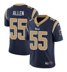 Nike Rams #55 Brian Allen Navy Blue Team Color Mens Stitched NFL Vapor Untouchable Limited Jersey
