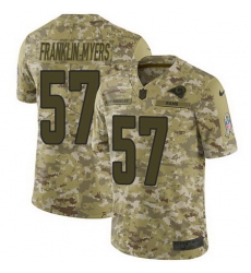 Nike Rams #57 John Franklin Myers Camo Mens Stitched NFL Limited 2018 Salute To Service Jersey