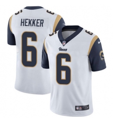Nike Rams #6 Johnny Hekker White Mens Stitched NFL Vapor Untouchable Limited Jersey