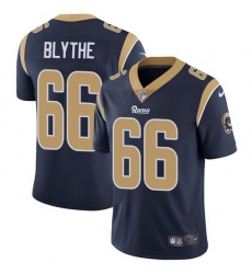 Nike Rams 66 Austin Blythe Navy Blue Team Color Men Stitched NFL Vapor Untouchable Limited Jersey