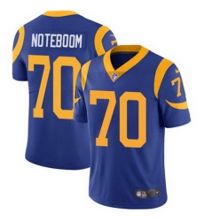 Nike Rams #70 Joseph Noteboom Royal Blue Alternate Mens Stitched NFL Vapor Untouchable Limited Jersey