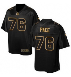 Nike Rams #76 Orlando Pace Black Mens Stitched NFL Elite Pro Line Gold Collection Jersey