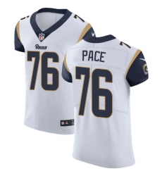 Nike Rams #76 Orlando Pace White Mens Stitched NFL Vapor Untouchable Elite Jersey