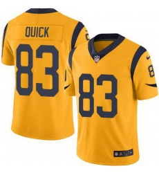 Nike Rams #83 Brian Quick Gold Mens Stitched NFL Limited Rush Jersey