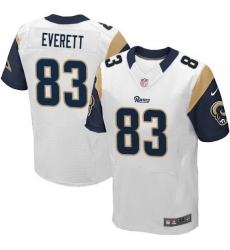 Nike Rams #83 Gerald Everett White Mens Stitched NFL Elite Jersey