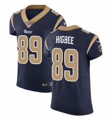 Nike Rams #89 Tyler Higbee Navy Blue Team Color Mens Stitched NFL Vapor Untouchable Elite Jersey