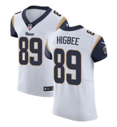 Nike Rams #89 Tyler Higbee White Mens Stitched NFL Vapor Untouchable Elite Jersey